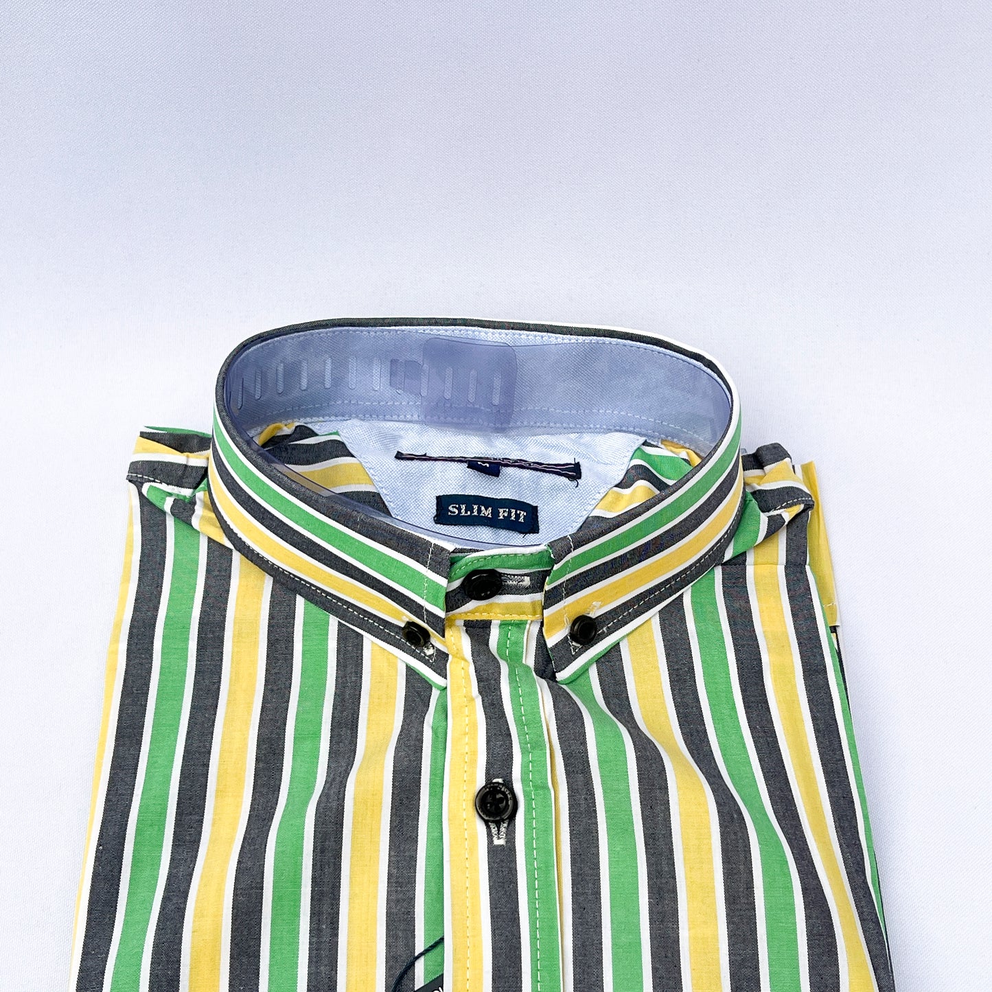 Men's Custom Slim Fit Oxford Striped Long Sleeves -THL 247