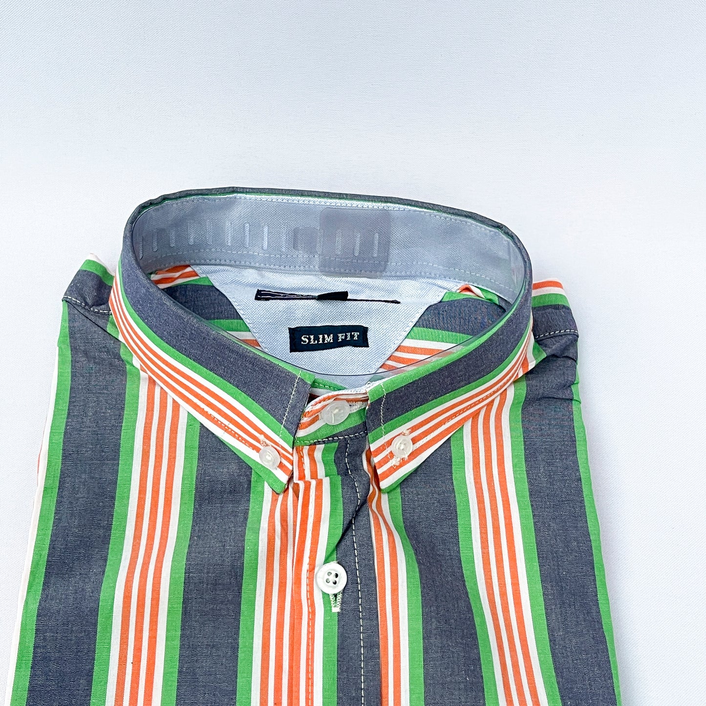 Men's Custom Slim Fit Oxford Striped Long Sleeves -THL 251