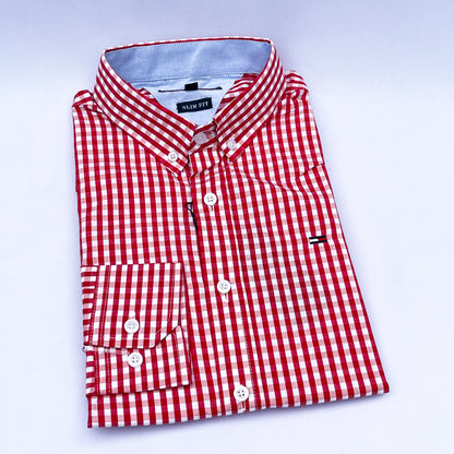Men's Custom Slim Fit Oxford Long Sleeve -THL 205