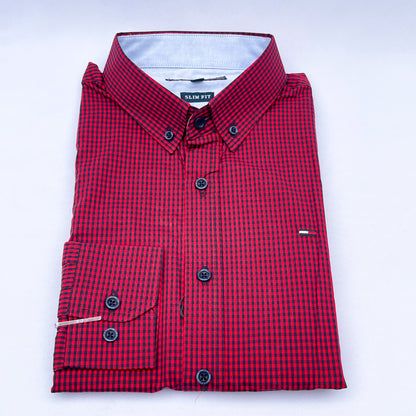 Men's Custom Slim Fit Oxford Long Sleeve -THL 207