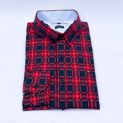 Men's Custom Slim Fit Oxford Long Sleeve -THL 201