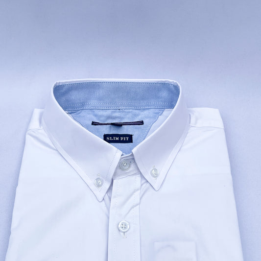 Men's Custom Slim Fit Oxford White Long Sleeves -THL 225