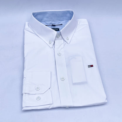 Men's Custom Slim Fit Oxford White Long Sleeves -THL 225