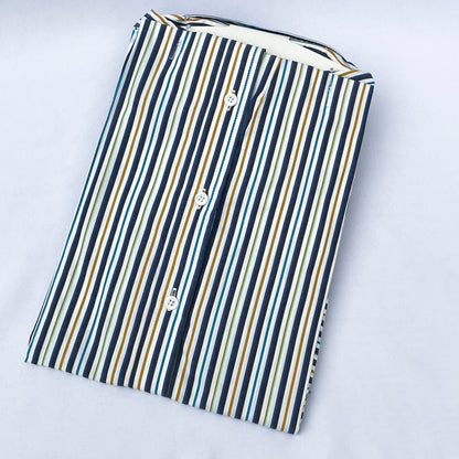 Men's Custom Slim Fit Oxford Striped Long Sleeves -THL 245