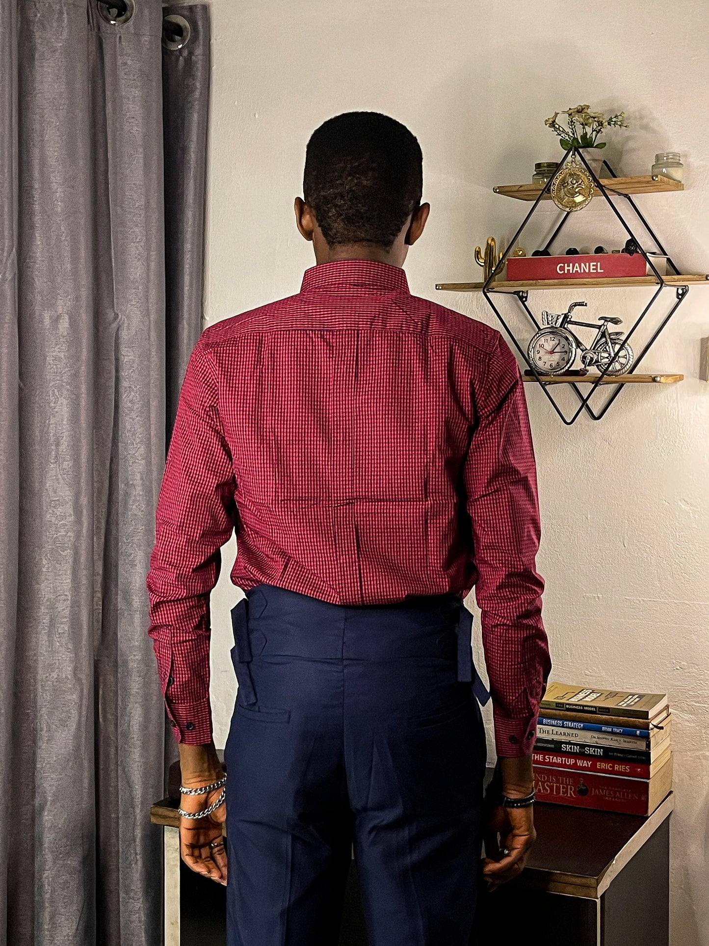 Men's Custom Slim Fit Oxford Long Sleeve -THL 207