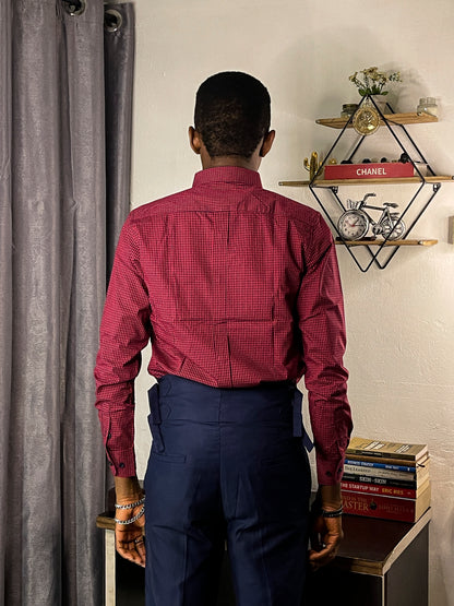 Men's Custom Slim Fit Oxford Long Sleeve -THL 207