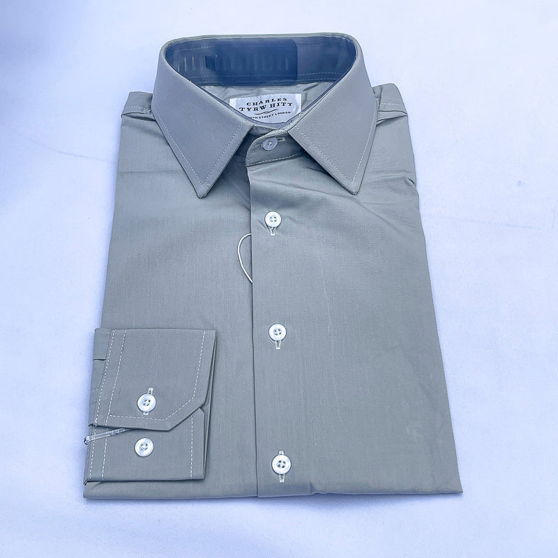 Men's Custom Fit Gray Long Sleeve CT042