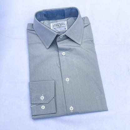 Men's Custom Fit Gray Long Sleeve CT042