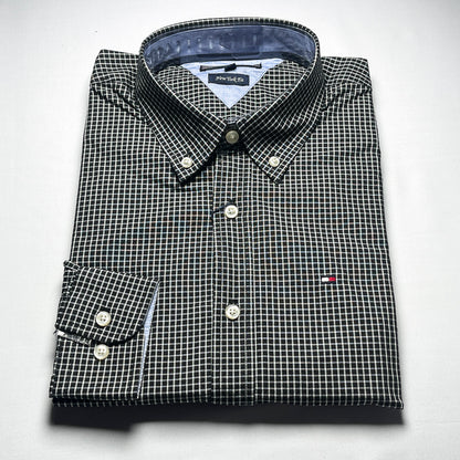 Men's Custom Fit Black Long Sleeve- TH306