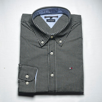 Men's Custom Fit Black Long Sleeve- TH306