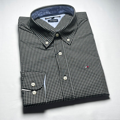 Men's Custom Fit Black Long Sleeve- TH306