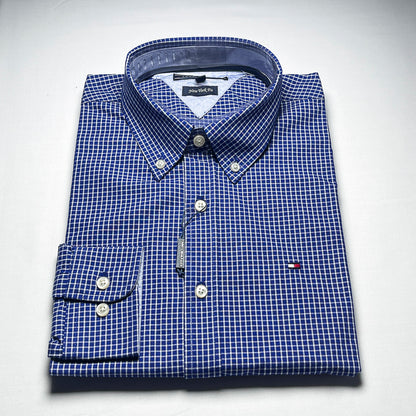 Men's Custom Fit Navy Blue Long Sleeve- TH300