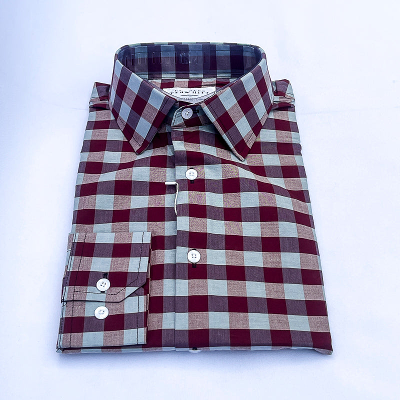 Men's Custom Fit Multi Check Long Sleeve CT045