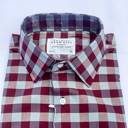 Men's Custom Fit Multi Check Long Sleeve CT045