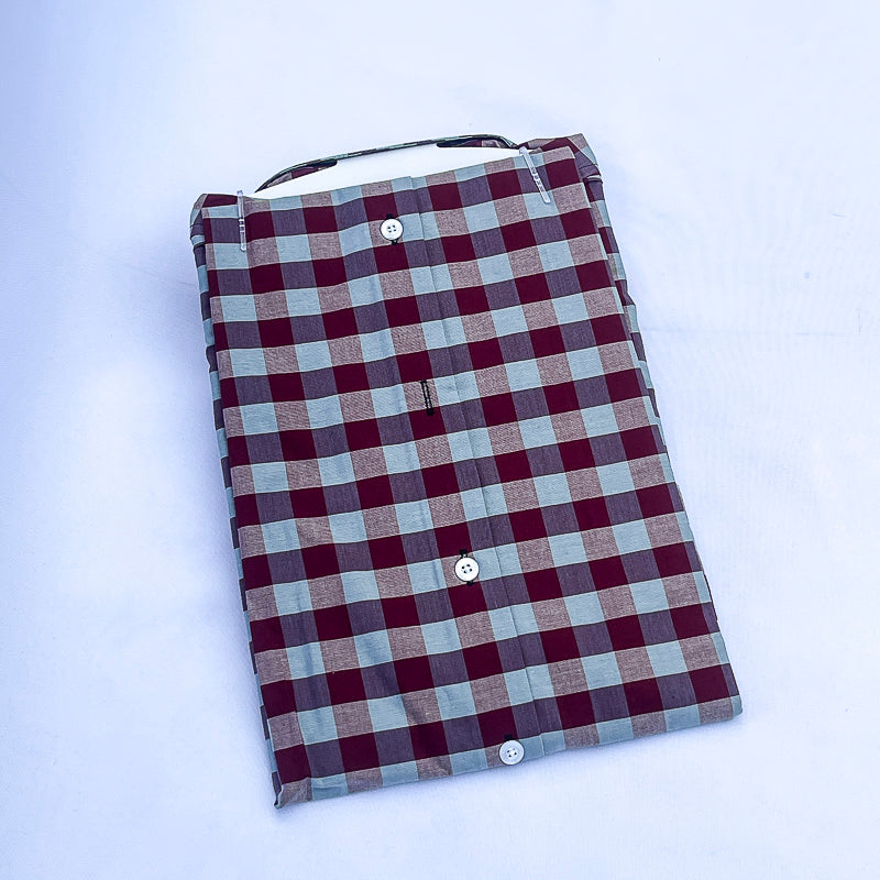 Men's Custom Fit Multi Check Long Sleeve CT045