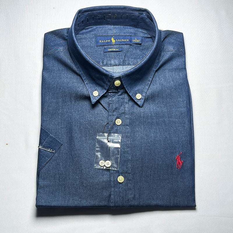 Men's Custom Denim Short Sleeve- RLD 004