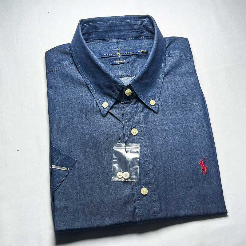 Men's Custom Denim Short Sleeve- RLD 004