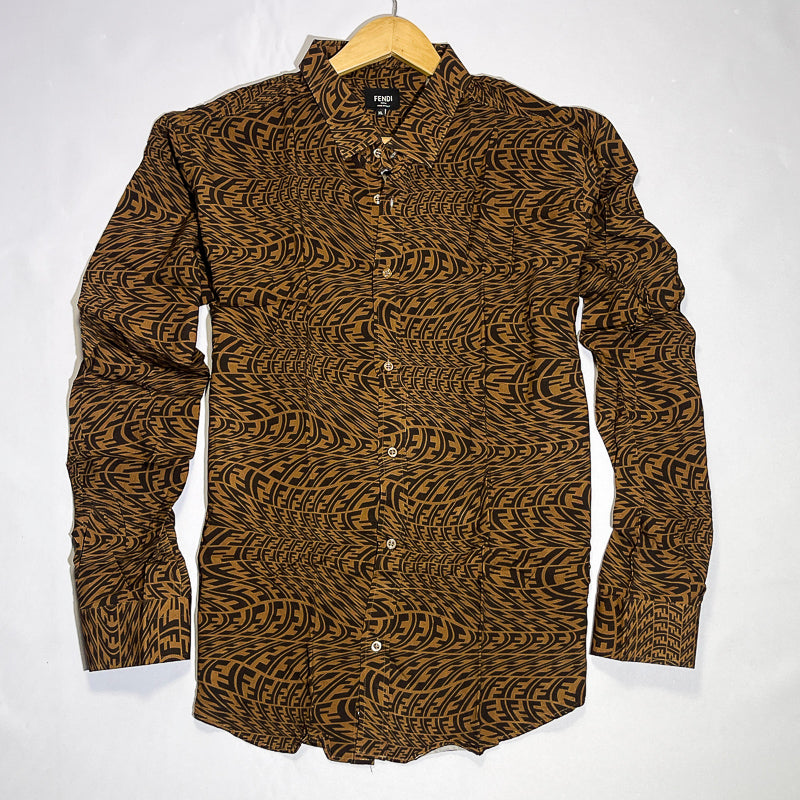 Retro Signature Brown Shirt