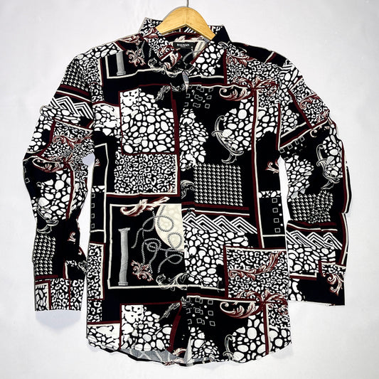 Black Ornate Vintage Shirt