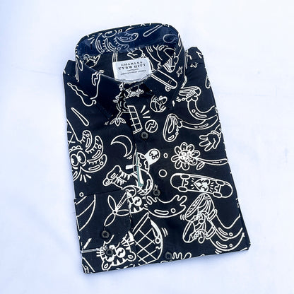 Men's Custom Fit Fun Black Long Sleeve CT048