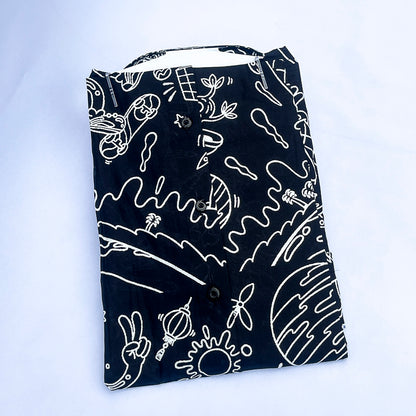 Men's Custom Fit Fun Black Long Sleeve CT048