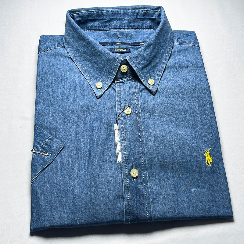 Men's Custom Denim Short Sleeve- RLD 008