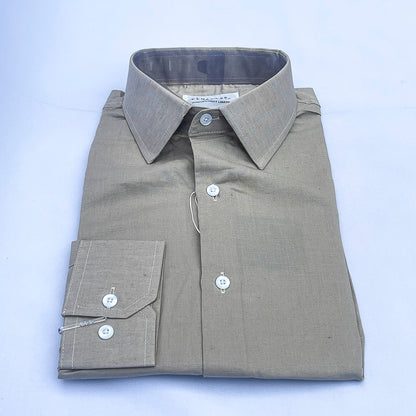 Men's Custom Fit Beige Long Sleeve CT049