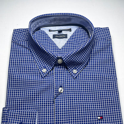 Men's Custom Fit Navy Blue Long Sleeve- TH300