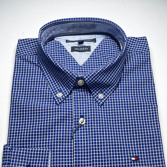 Men's Custom Fit Navy Blue Long Sleeve- TH300