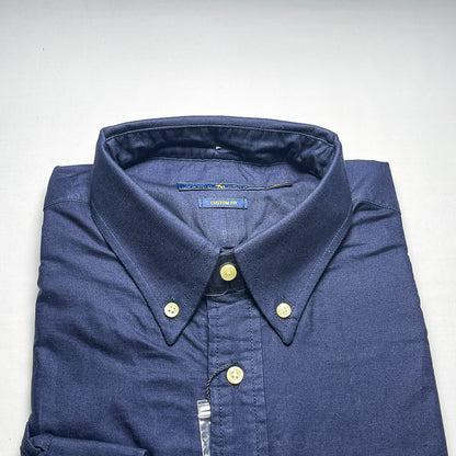 Men's Custom Fit Navy Blue Long Sleeve -PRL502