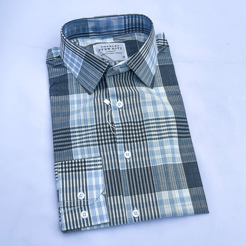 Men's Custom Fit Check Long Sleeve CT051