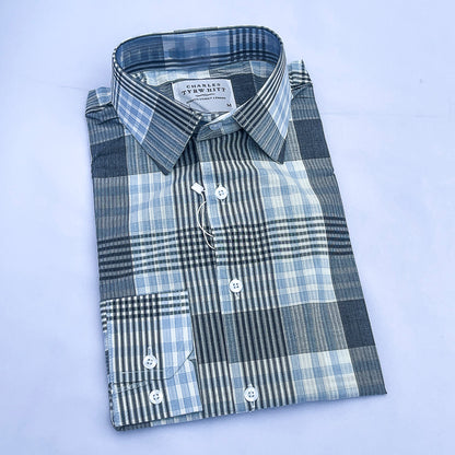 Men's Custom Fit Check Long Sleeve CT051