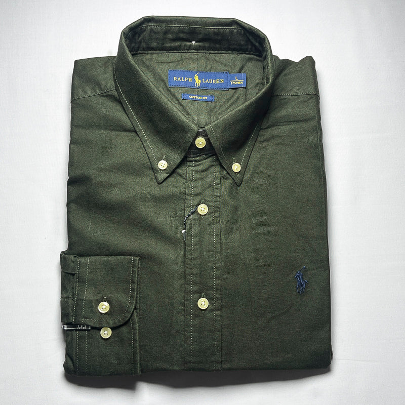 Men's Custom Fit Green Long Sleeve -PRL504