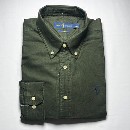 Men's Custom Fit Green Long Sleeve -PRL504