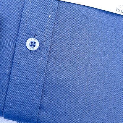 Men Custom Fit Blue Long Sleeve- PM80