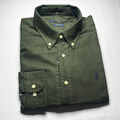 Men's Custom Fit Green Long Sleeve -PRL504