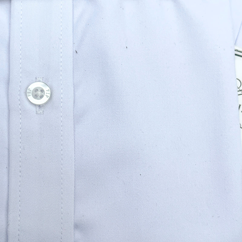 Men Custom Fit White Long Sleeve- PM81