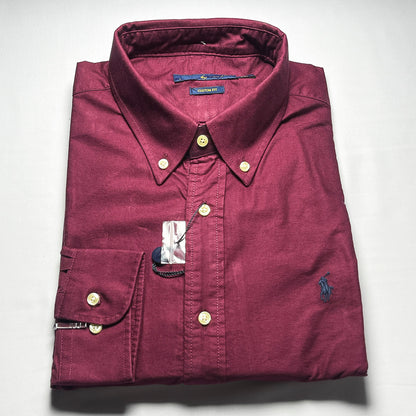 Men's Custom Fit Wine Long Sleeve -PRL514