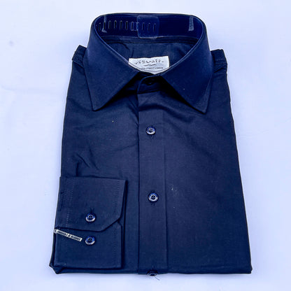 Men's Custom Fit Navy Blue Long Sleeve CT052