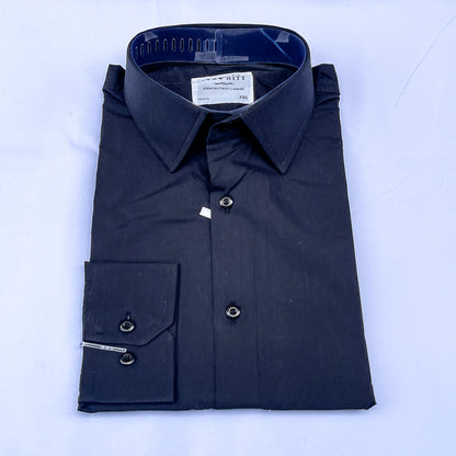 Men's Custom Fit Black Long Sleeve CT053