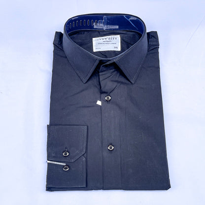 Men's Custom Fit Black Long Sleeve CT053