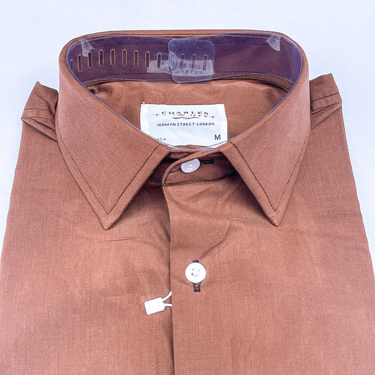 Men's Custom Fit Brown Long Sleeve CT054