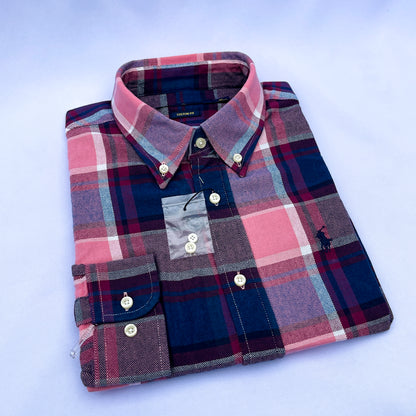 Men's Custom Fit Oxford Long Sleeve -PRL 0110