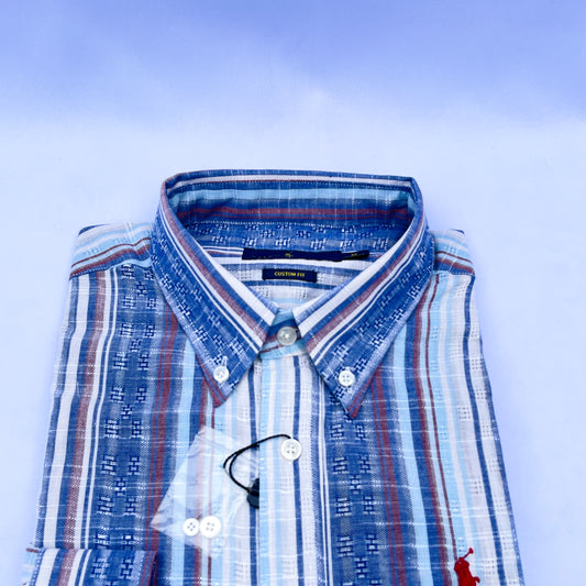 Men's Custom Fit Oxford Long Sleeve -PRL 0113