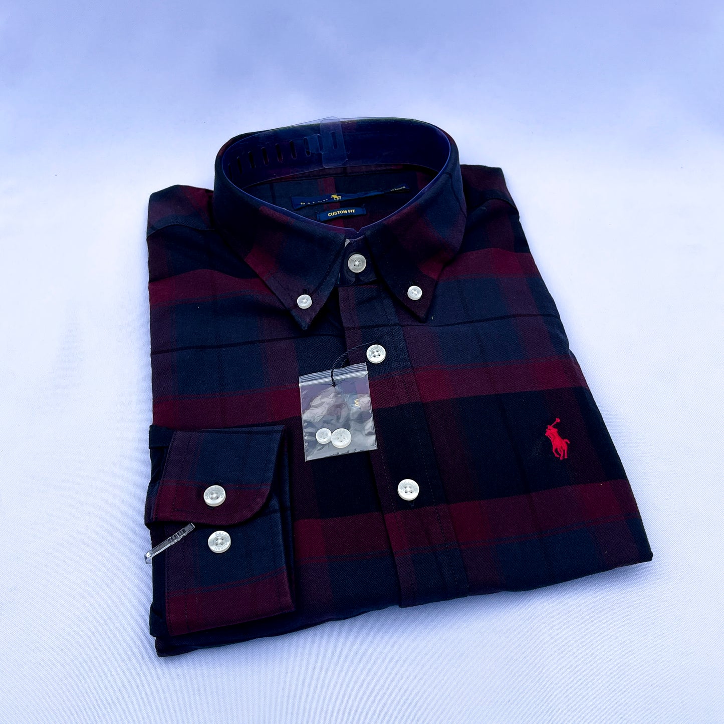 Men's Custom Fit Oxford Long Sleeve -PRL 0101