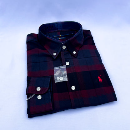 Men's Custom Fit Oxford Long Sleeve -PRL 0101