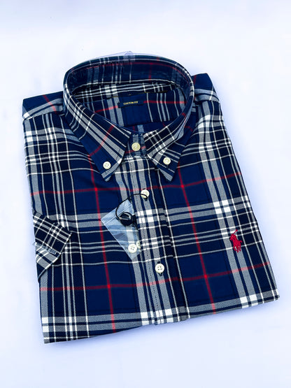 Men's Custom Fit Oxford Short Sleeve -PRL009
