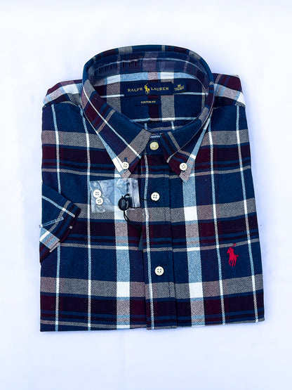 Men's Custom Fit Oxford Short Sleeve -PRL0020