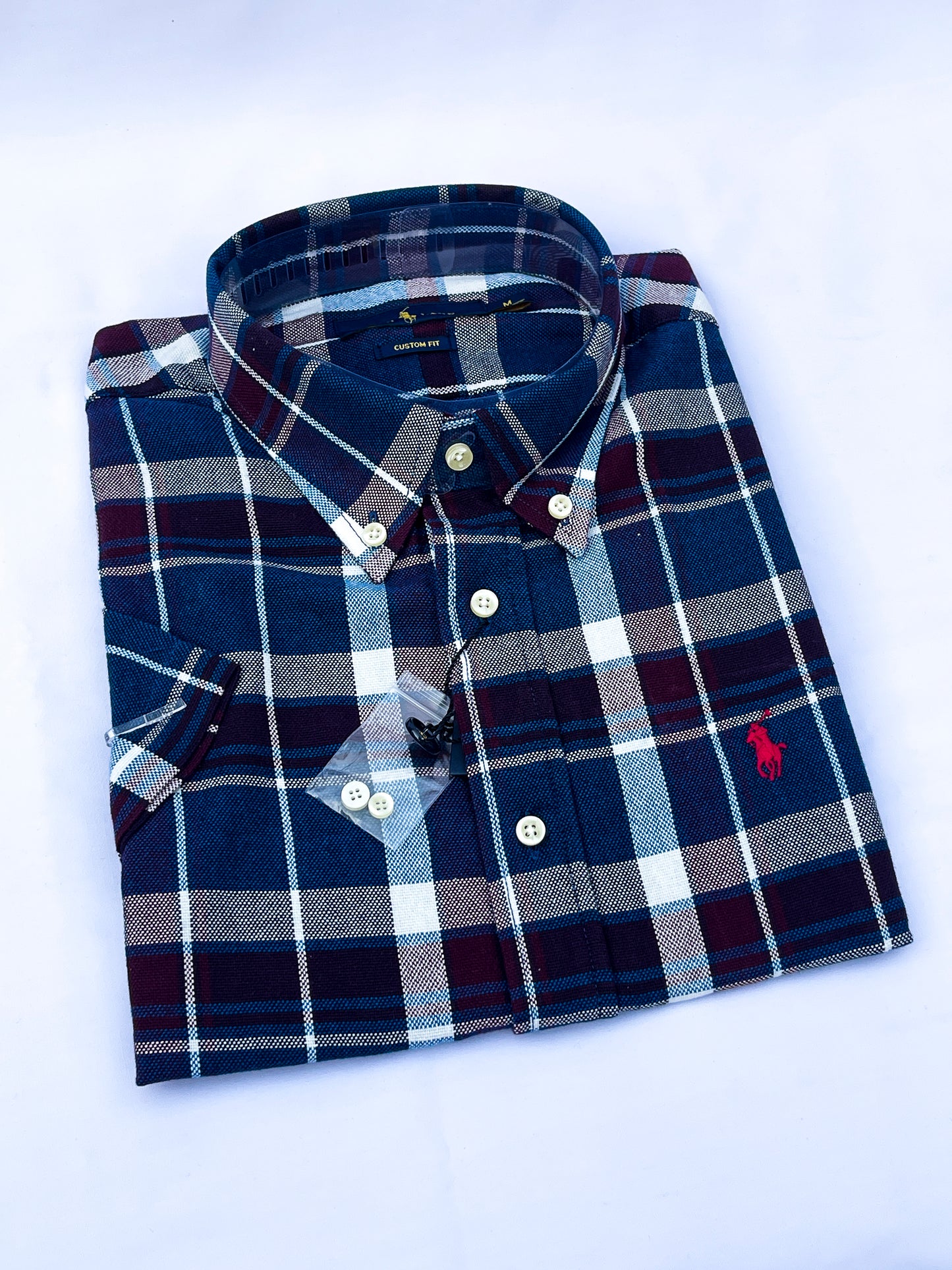 Men's Custom Fit Oxford Short Sleeve -PRL0020