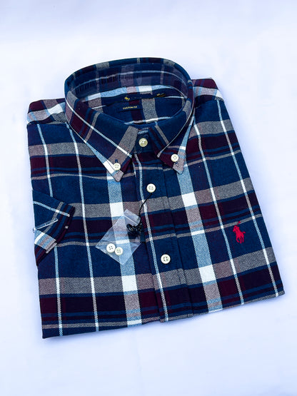 Men's Custom Fit Oxford Short Sleeve -PRL0020